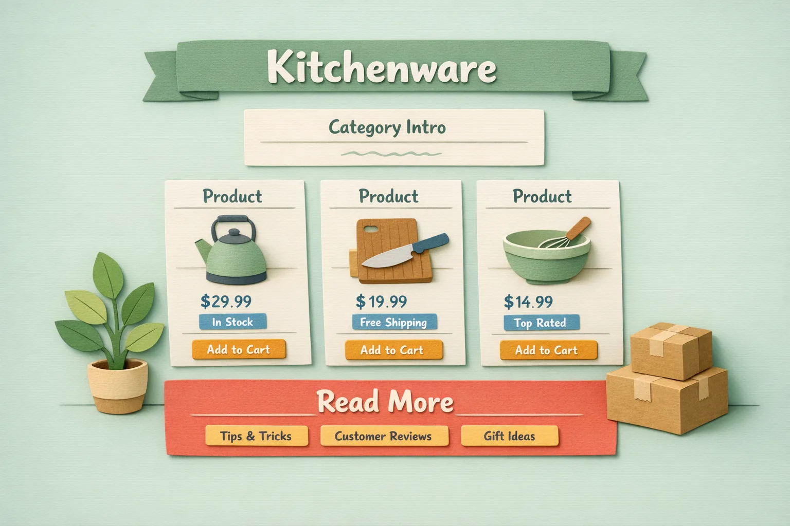 Magento category page SEO editorial hero