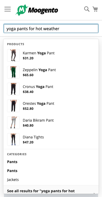 Type-ahead dropdown at phone width