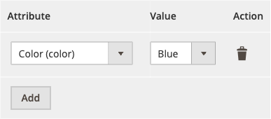 Product attribute filter with an attribute-aware value picker