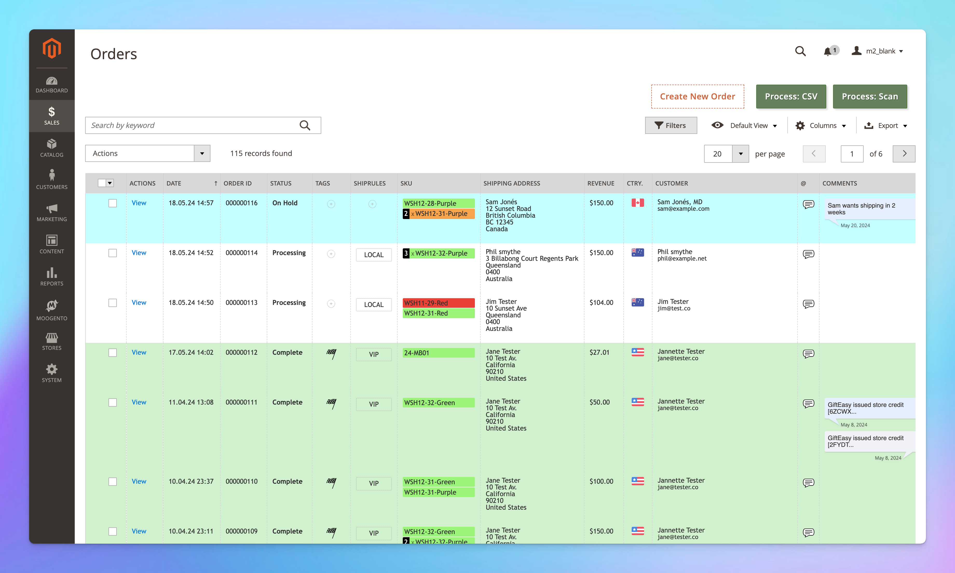 shipeasy orders grid