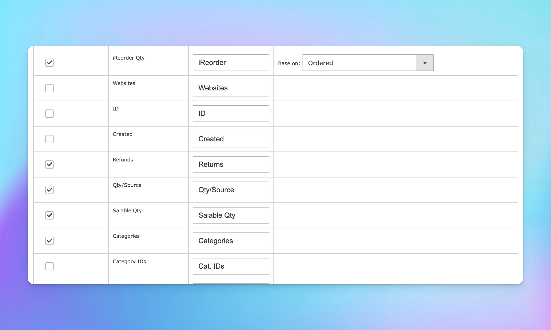 stockeasy-customise-products-columns