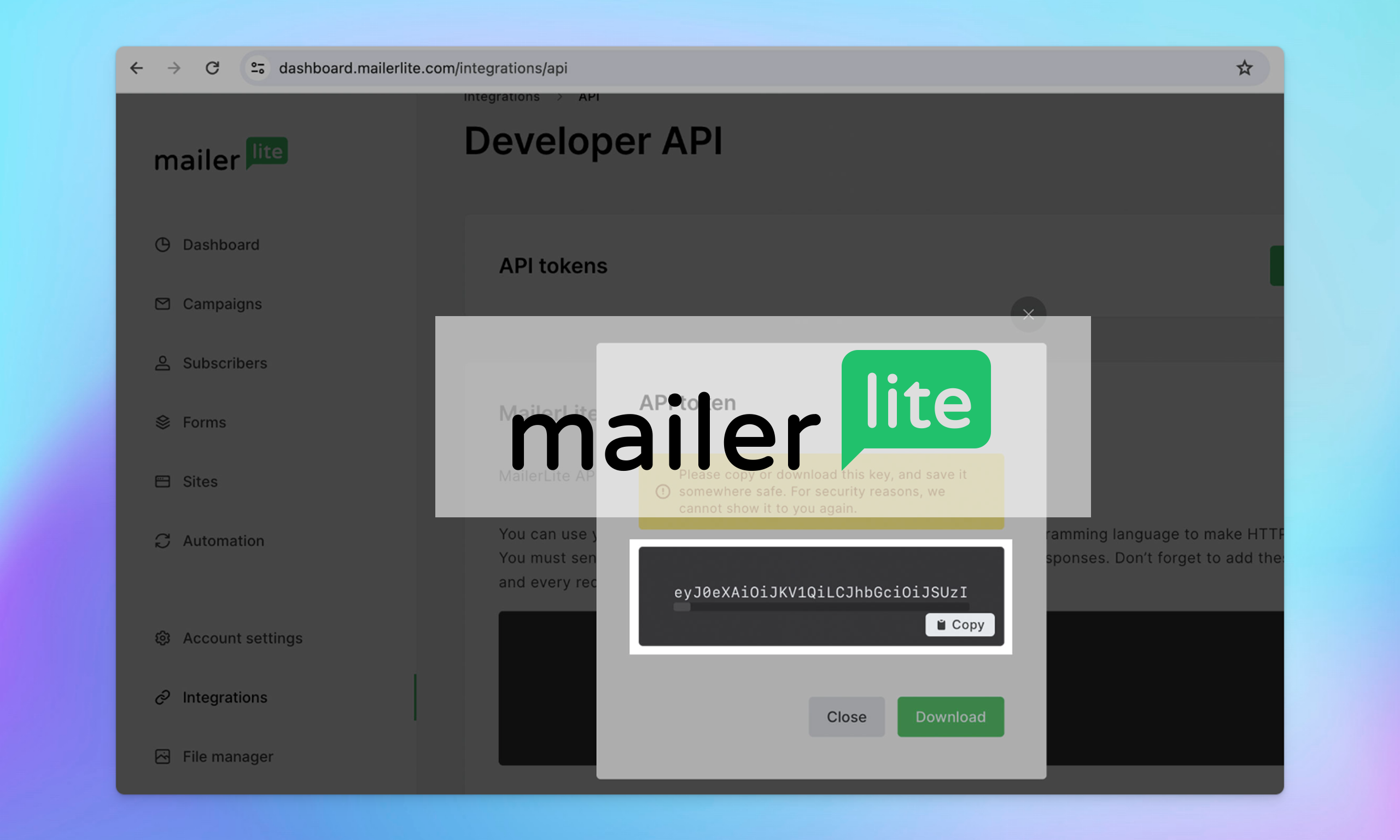 hellocustomer integration mailerlite