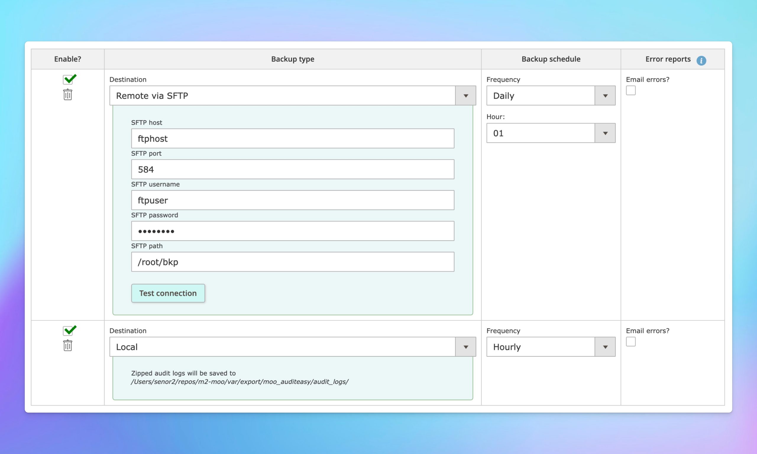 auditeasy-secure-log-backups