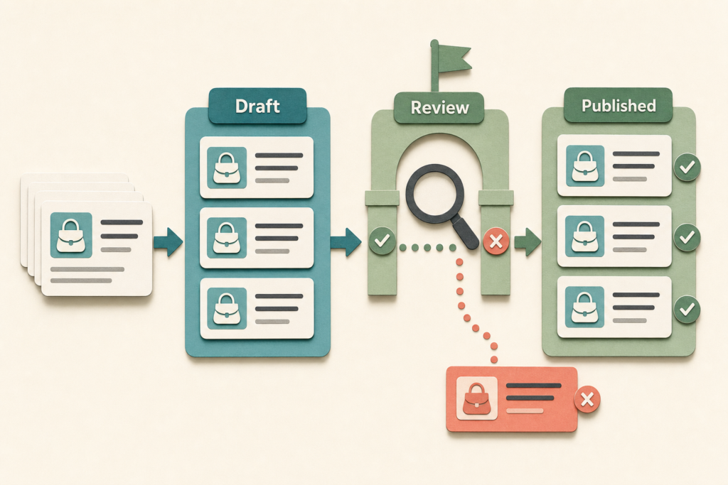Fixing Thousands of Product Descriptions Without Publishing Junk