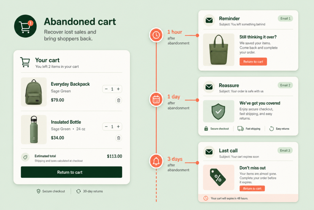 Magento Abandoned Cart Emails: What to Send and When