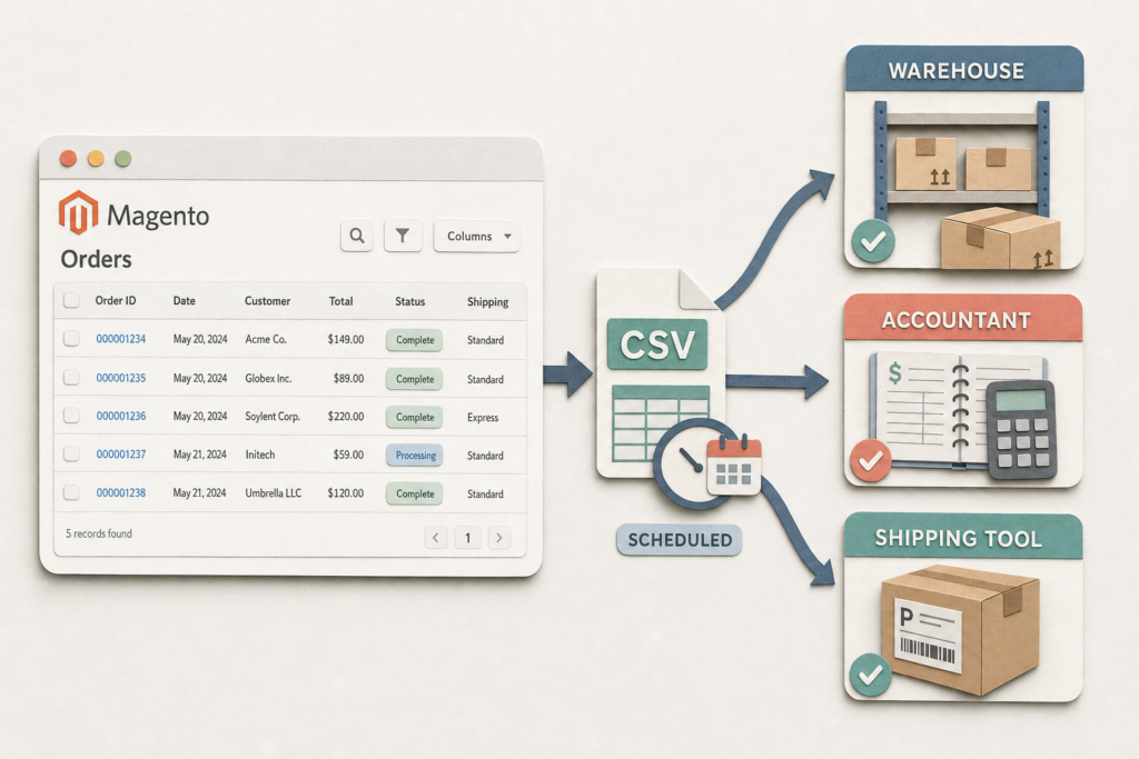Magento Order Export Automation: Stop Copy-Paste CSVs
