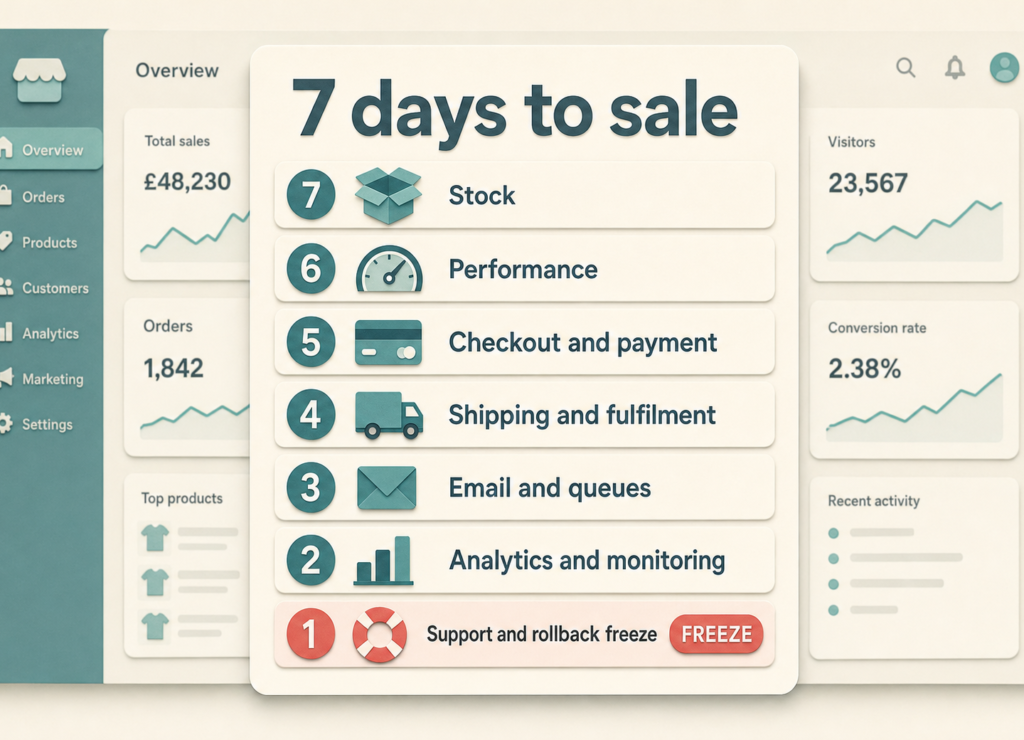 Magento High-Traffic Sale Prep: The 7-Day Checklist